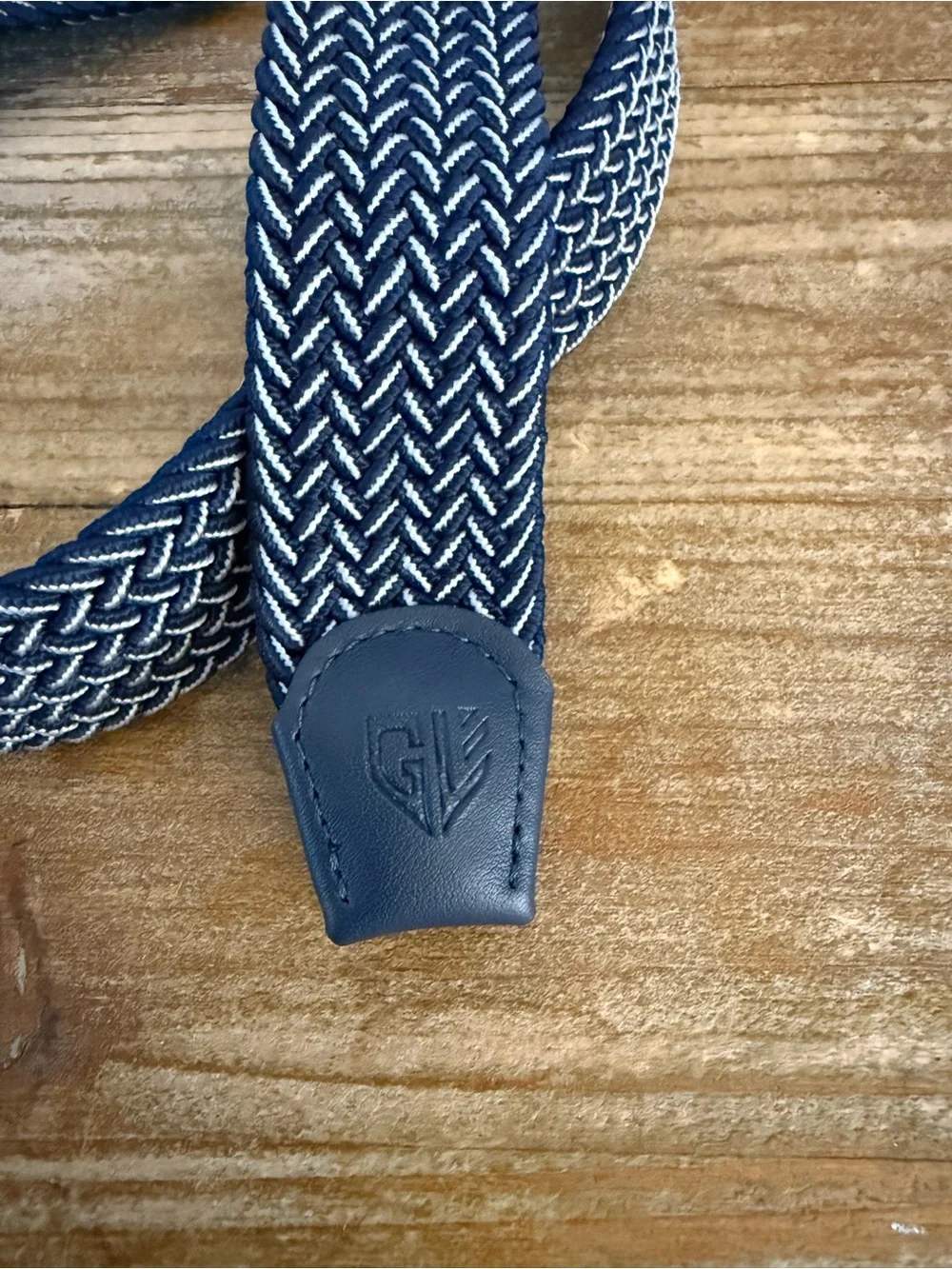1764 Golf Men's Navy and White Woven Belt